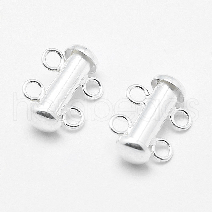 Sterling Silver Slide Lock Clasps STER-K035-01-1