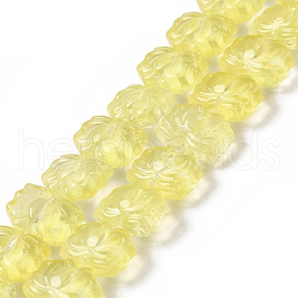 Transparent Glass Beads Strands GLAA-F114-01D-1