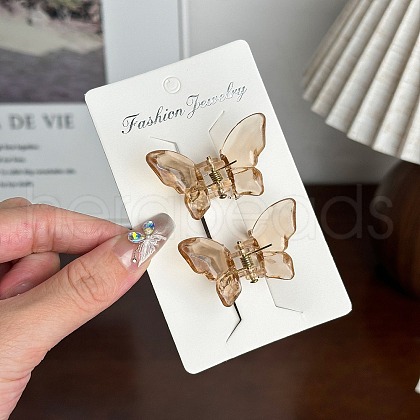 2Pcs Resin Claw Hair Clips PW-WGFFBD4-07-1