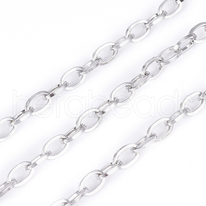 Tarnish Resistant 304 Stainless Steel Cable Chains CHS-G011-13P-01-1