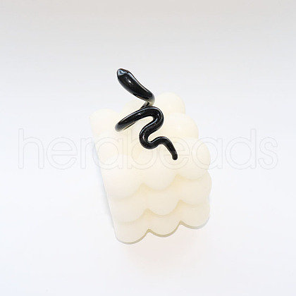 Snake Transparent Glass Cuff Rings FS-WGAA607-03-1