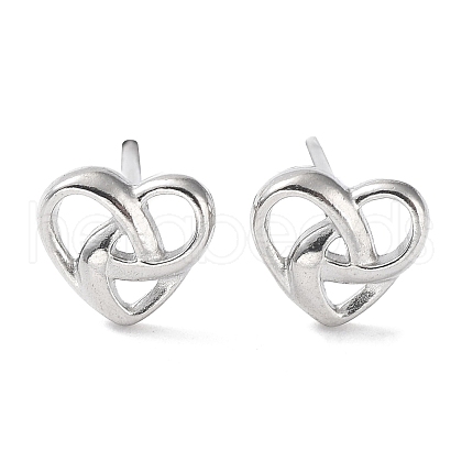 Non-Tarnish 304 Stainless Steel Stud Earrings EJEW-Q788-08P-1
