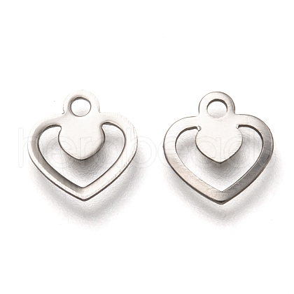 Non-Tarnish 201 Stainless Steel Charms STAS-B001-02P-1