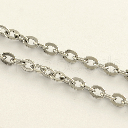 Tarnish Resistant 304 Stainless Steel Cable Chains CHS-Q001-18-1