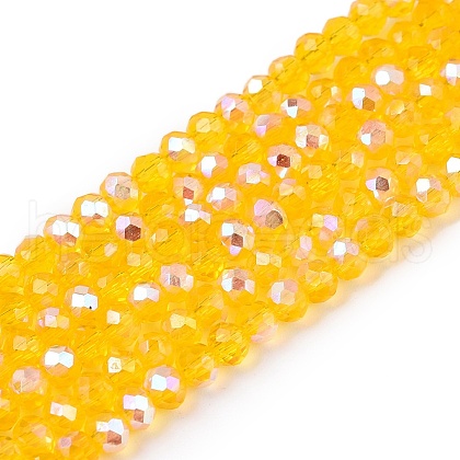 Electroplate Glass Beads Strands EGLA-A044-T2mm-L05-1