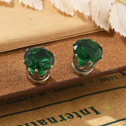 Cubic Zirconia Clip-on Earrings EJEW-L100-01P-06-1