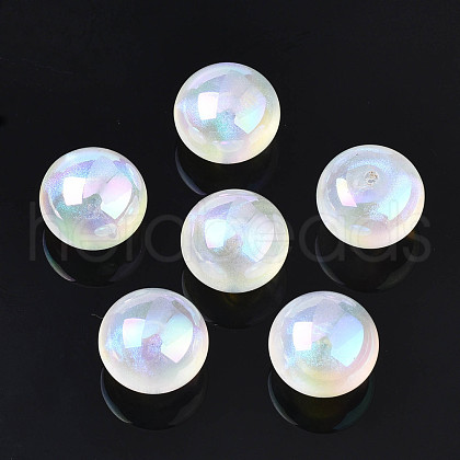 Opaque Acrylic Beads PACR-S224-07B-1