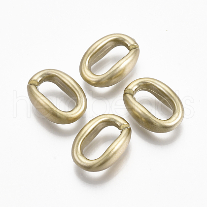 Spray Painted CCB Plastic Linking Rings CCB-R104-13A-02-1