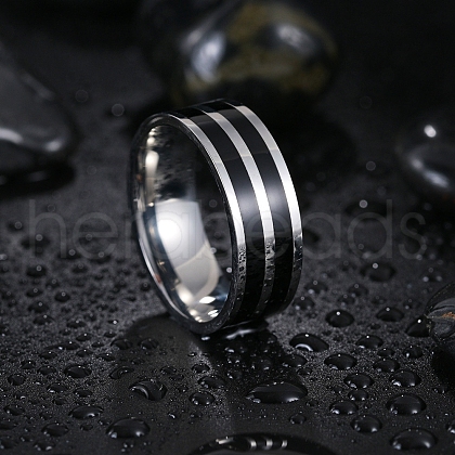 304 Stainless Steel Enamel Finger Rings for Men FS-WGADAB4-11-1
