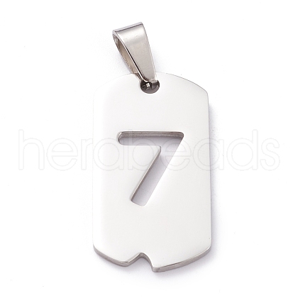 Non-Tarnish 304 Stainless Steel Pendants STAS-H144-02P-7-1