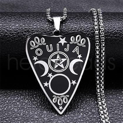 304 Stainless Steel Pendant Necklaces NJEW-C066-10P-1