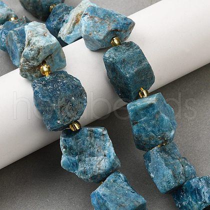 Raw Rough Natural Apatite Beads Strands G-Z087-B12-1