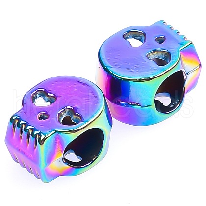 Alloy European Beads SKUL-PW0003-15-1