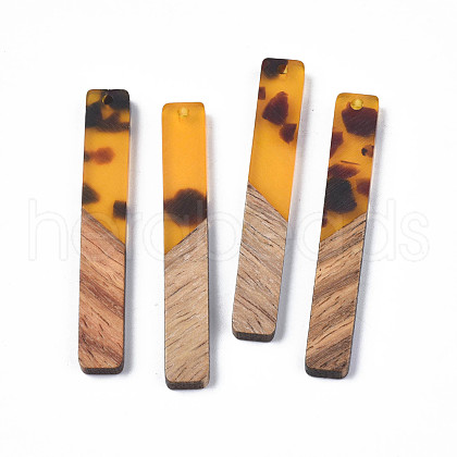 Resin & Walnut Wood Big Pendants RESI-N025-019-C01-1