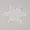 Custom Star Shape Plastic Thread Holder Card TOOL-WH0135-04-1