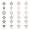 Alloy Enamel Pendants ENAM-TA0002-05G-15