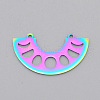 Ion Plating(IP) 201 Stainless Steel Pendant Links STAS-S105-LA526-1