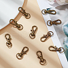 10Pcs Alloy Swivel Lobster Claw Clasps IFIN-LP0001-02-3