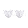 Transparent Acrylic Bead Caps TACR-G050-04B-1