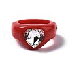 Opaque Acrylic Finger Rings RJEW-Q162-001D-1