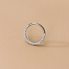 G23 Stainless Steel Micro Pave Clear Cubic Zirconia Cartilage Earrings WG72C09-04-1