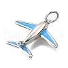 Brass Enamel Pendants KK-V011-24P-2