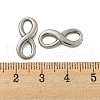Non-Tarnish 304 Stainless Steel Connector Charms STAS-O004-02P-3