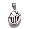 304 Stainless Steel Pendants STAS-F223-22AS-1