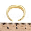 Rack Plating Brass Micro Pave Cubic Zirconia Cuff Rings RJEW-M028-60G-3