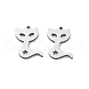 201 Stainless Steel Charms STAS-V001-16-1