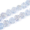 Electroplate Glass Beads EGLA-T025-02C-1