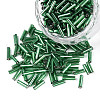Silver Lined Glass Bugle Beads SEED-K001-A01-1-2