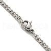 201 Stainless Steel Necklace NJEW-Q336-01P-P-5