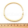 Brass Micro Pave Clear Cubic Zirconia Hinged Bangles for Women BJEW-K274-02G-5