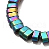2-Hole Electroplated Synthetic Non-magnetic Hematite Beads Strands G-L613-A01-01E-2