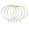 5Pcs 5 Colors Adjustable Waxed Polyester Cord Necklace Making AJEW-JB01309-02-1