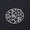 Non-Tarnish 201 Stainless Steel Filigree Charms STAS-T049-T692-1-2