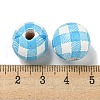 Printed Wood European Beads WOOD-G022-13K-3