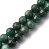 Natural Fuchsite Beads Strands G-K393-A02-8mm-2