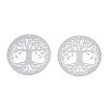 201 Stainless Steel Filigree Pendants STAS-S118-060-1