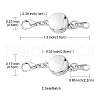 Alloy Magnetic Clasps FIND-YW0002-09P-3