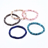 Natural Shell Stretch Beaded Bracelets BJEW-JB05183-1