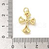 Brass Micro Pave Clear Cubic Zirconia Pendants KK-M297-10G-3