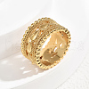 Brass Pave Cubic Zirconia Finger Rings for Women FR1588-5-1