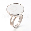 Adjustable Brass Cuff Rings RJEW-I067-02P-4