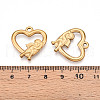 304 Stainless Steel Pendants STAS-N109-40G-3