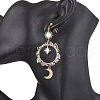 Vintage Natural Mixed Stone Ear Studs EJEW-JE05806-4