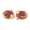 Real 18K Gold Plated 304 Stainless Steel Pendants STAS-A084-25G-03-2
