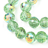 Transparent Electroplate Glass Beads Strands EGLA-N012-001-B13-3