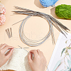 Unicraftale 11Pcs 304 Stainless Steel Circular Knitting Needles STAS-UN0055-49-4